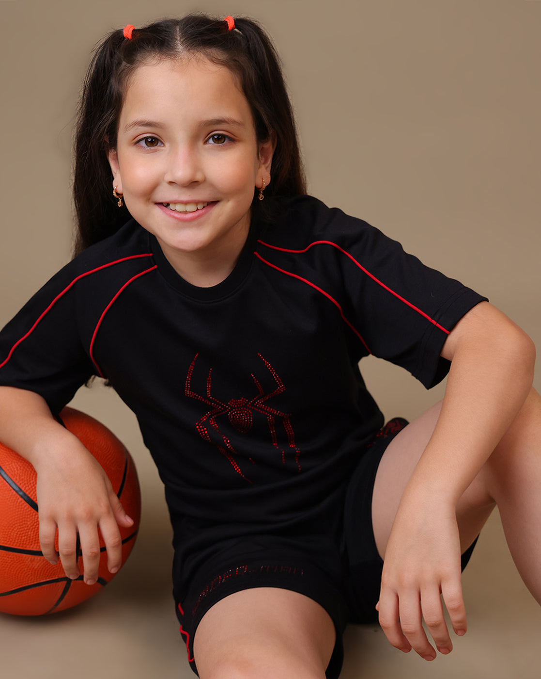 Spiderman  Regular Fit T-Shirt & Shorts  Girls