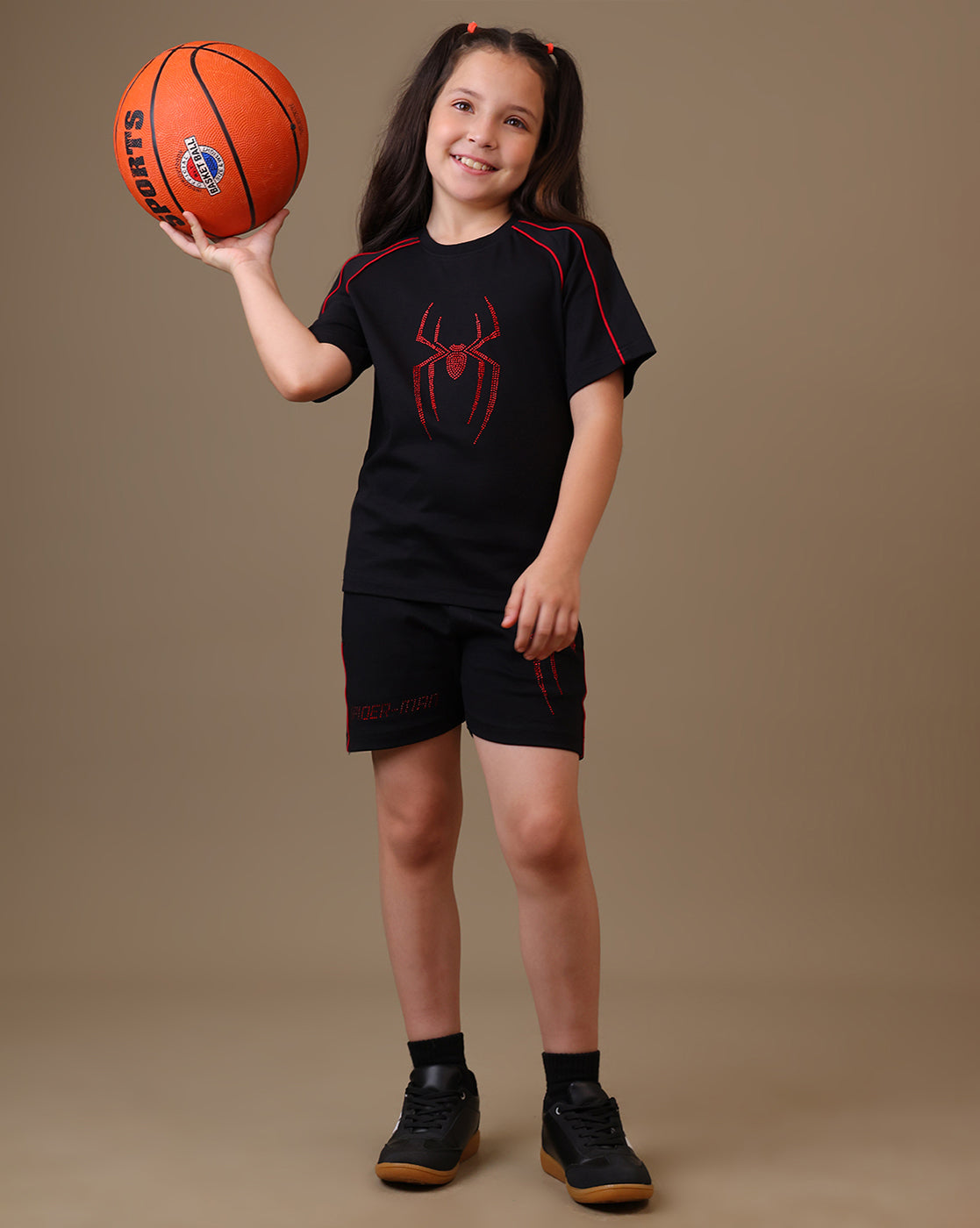 Spiderman  Regular Fit Shorts  Girls