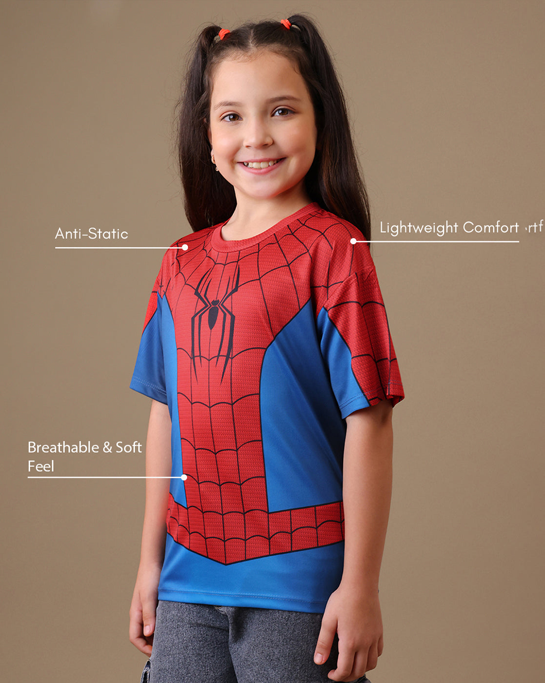Spiderman  Regular Fit Tshirt  Girls