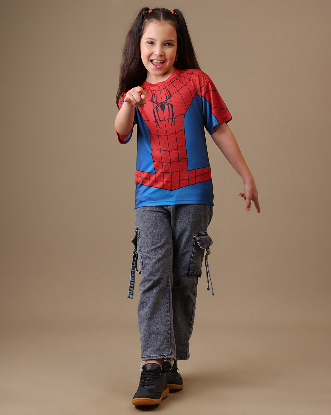 Spiderman  Regular Fit Tshirt  Girls