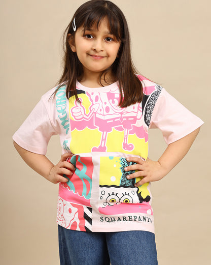 SpongeBob Squarepants Regular Fit Tshirt Girls