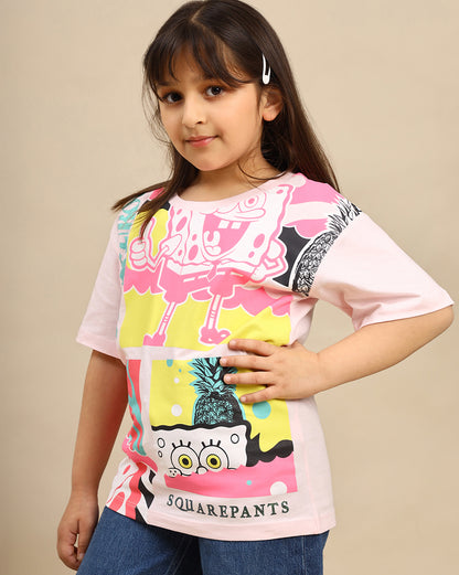 SpongeBob Squarepants Regular Fit Tshirt Girls