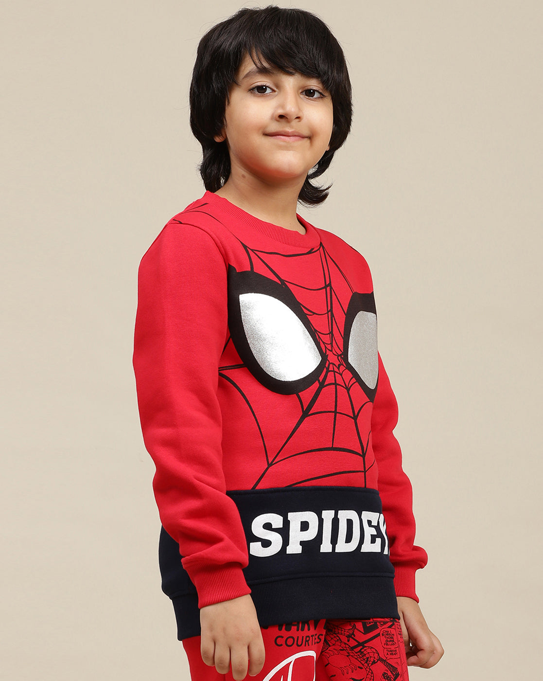 Spiderman Regular Fit Sweatshirt For Boys