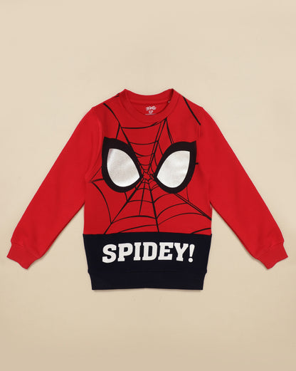 Spiderman Regular Fit Sweatshirt For Boys