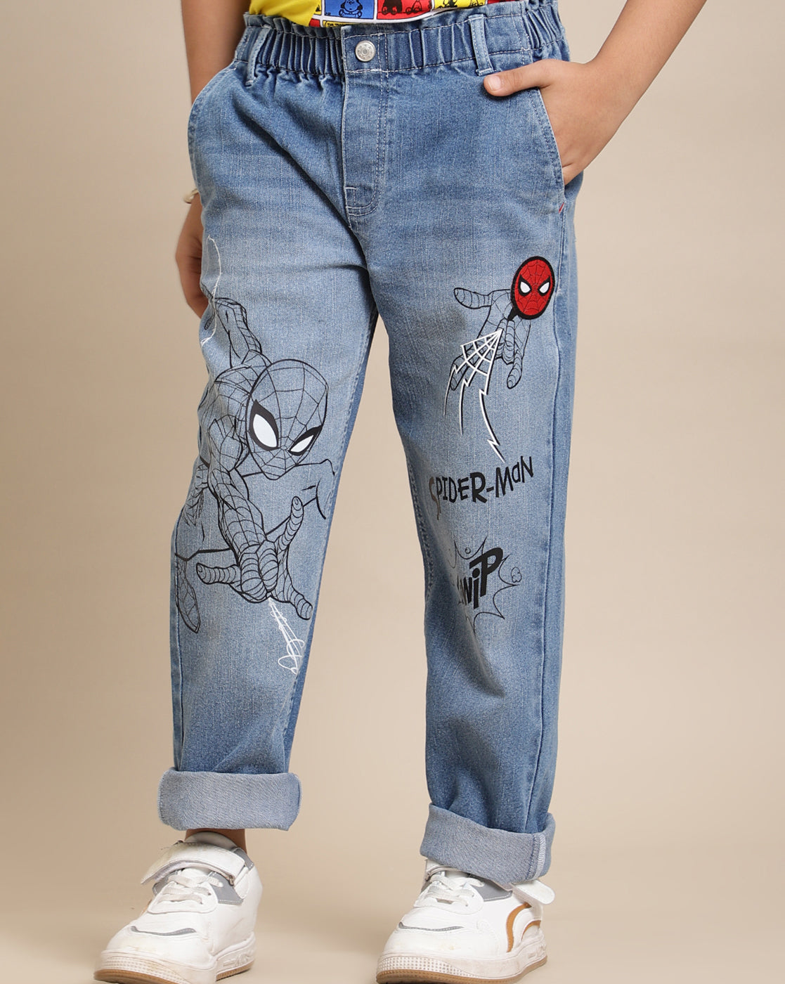 Spiderman Printed Regular Fit Jogger For Boys