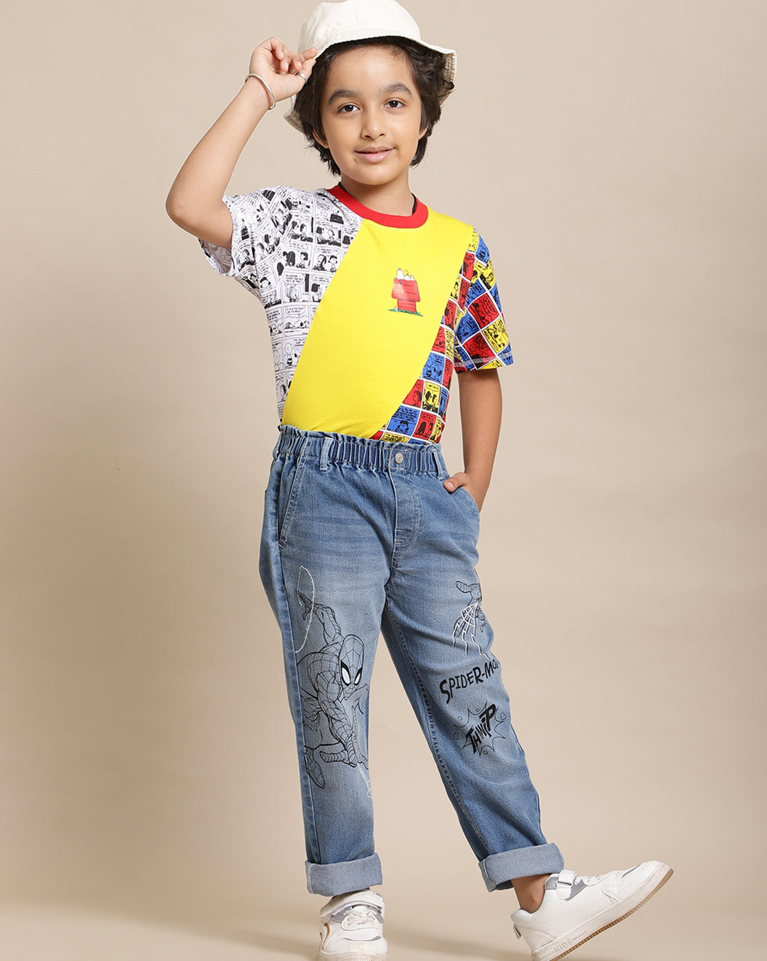 Spiderman Printed Regular Fit Jogger For Boys