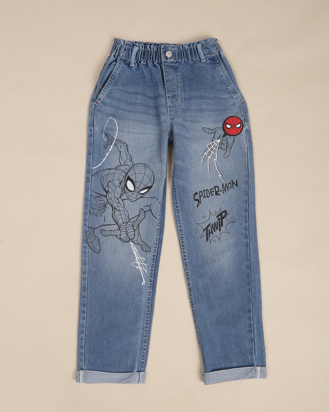 Spiderman Printed Regular Fit Jogger For Boys