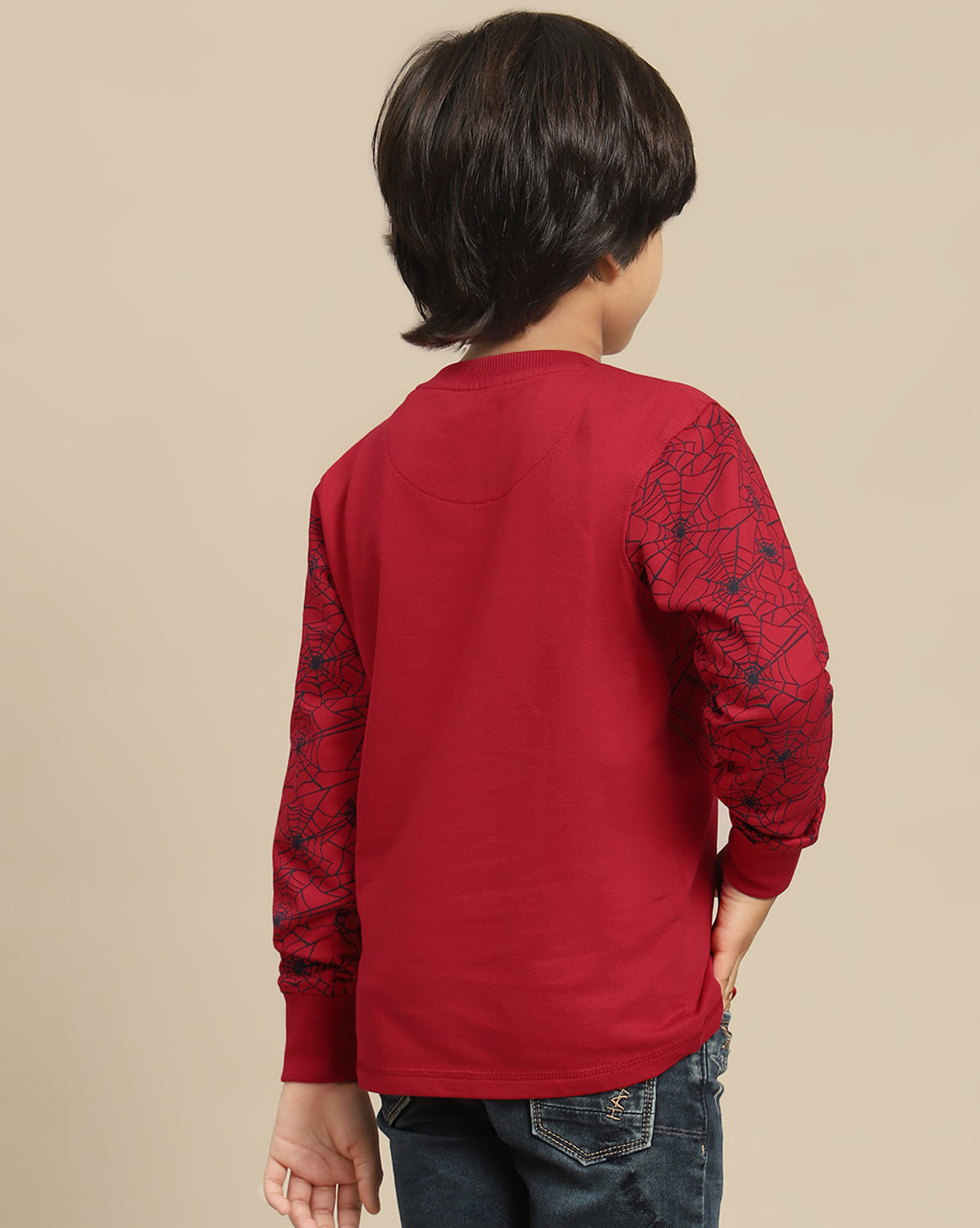 Spiderman Printed Regular Fit Sweatshirt For Boys