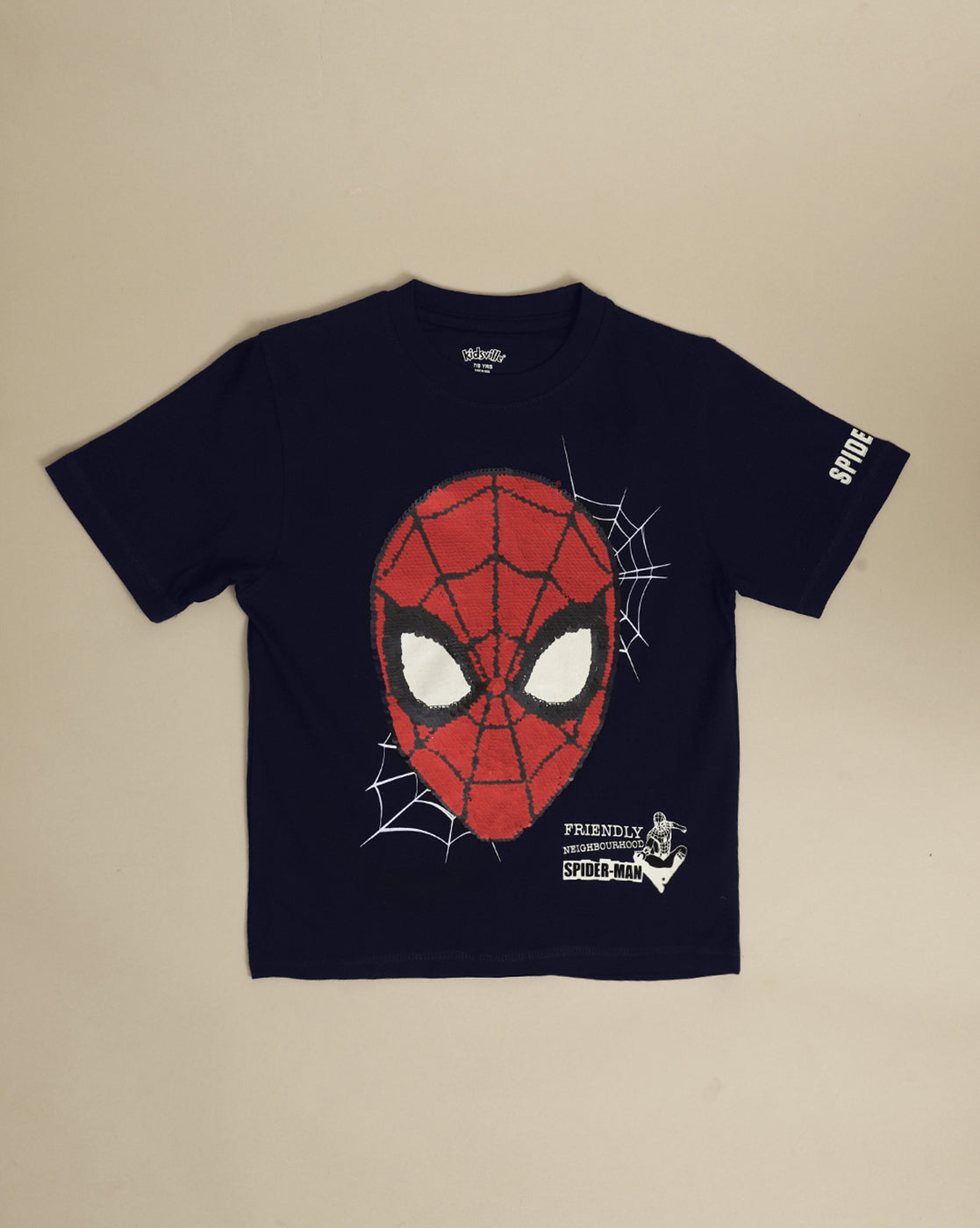 Spiderman Printed Regular Fit Tshirt For Boys