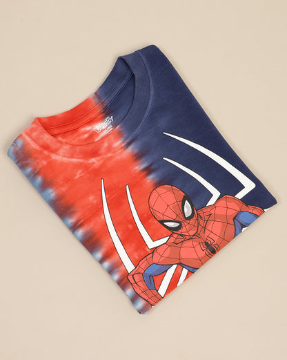 Spiderman Printed Regular Fit Tshirt For Boys