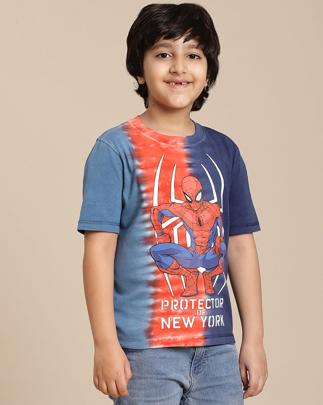 Spiderman Printed Regular Fit Tshirt For Boys