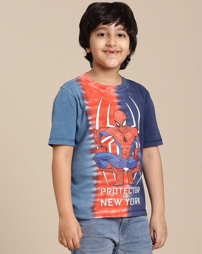 Spiderman Printed Regular Fit Tshirt For Boys