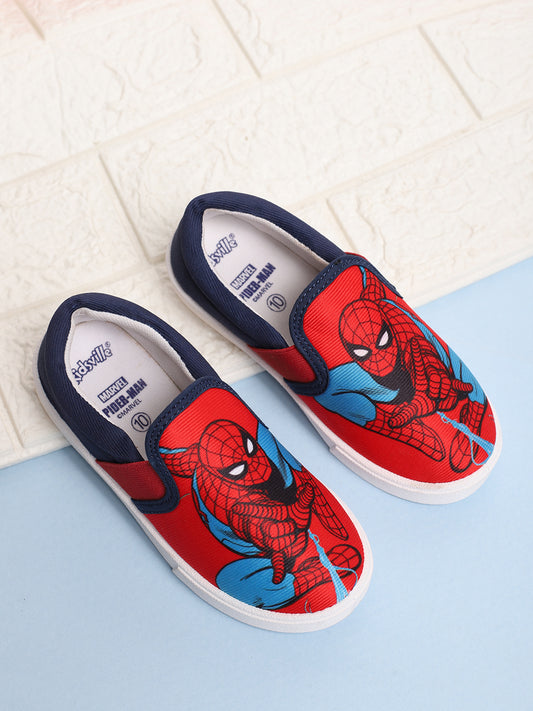 Spiderman Printed Canvas Shoes For Kids Boys