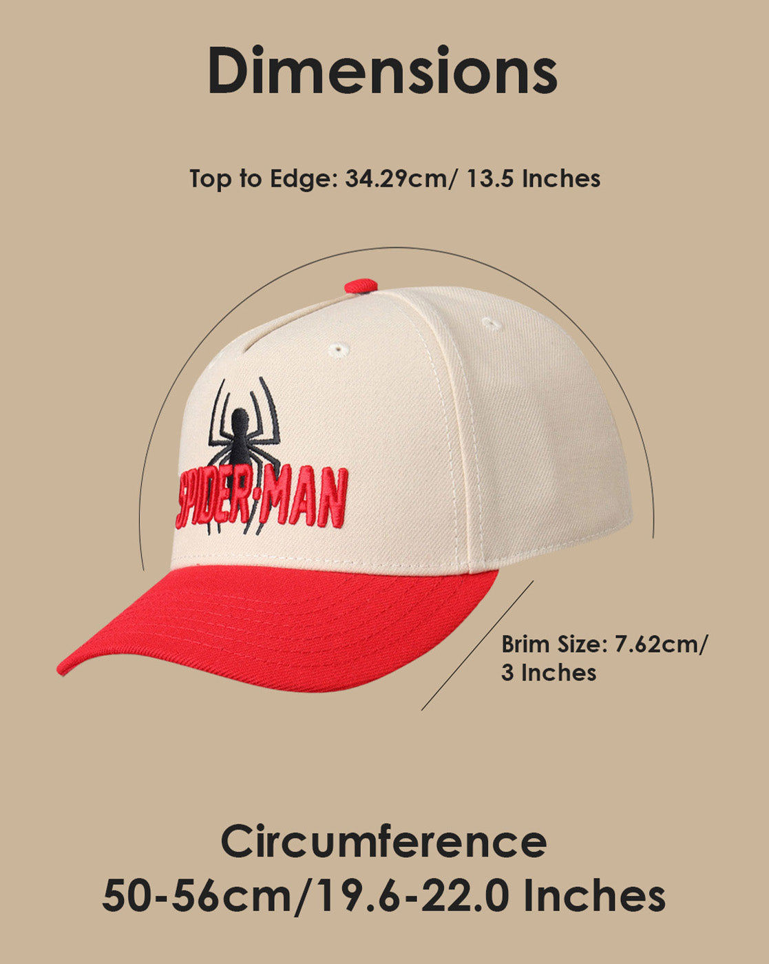 Spiderman Printed Baseball Cap For  Boys