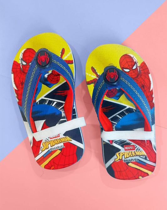 Spiderman Printed Flip-Flops For Kids Boys