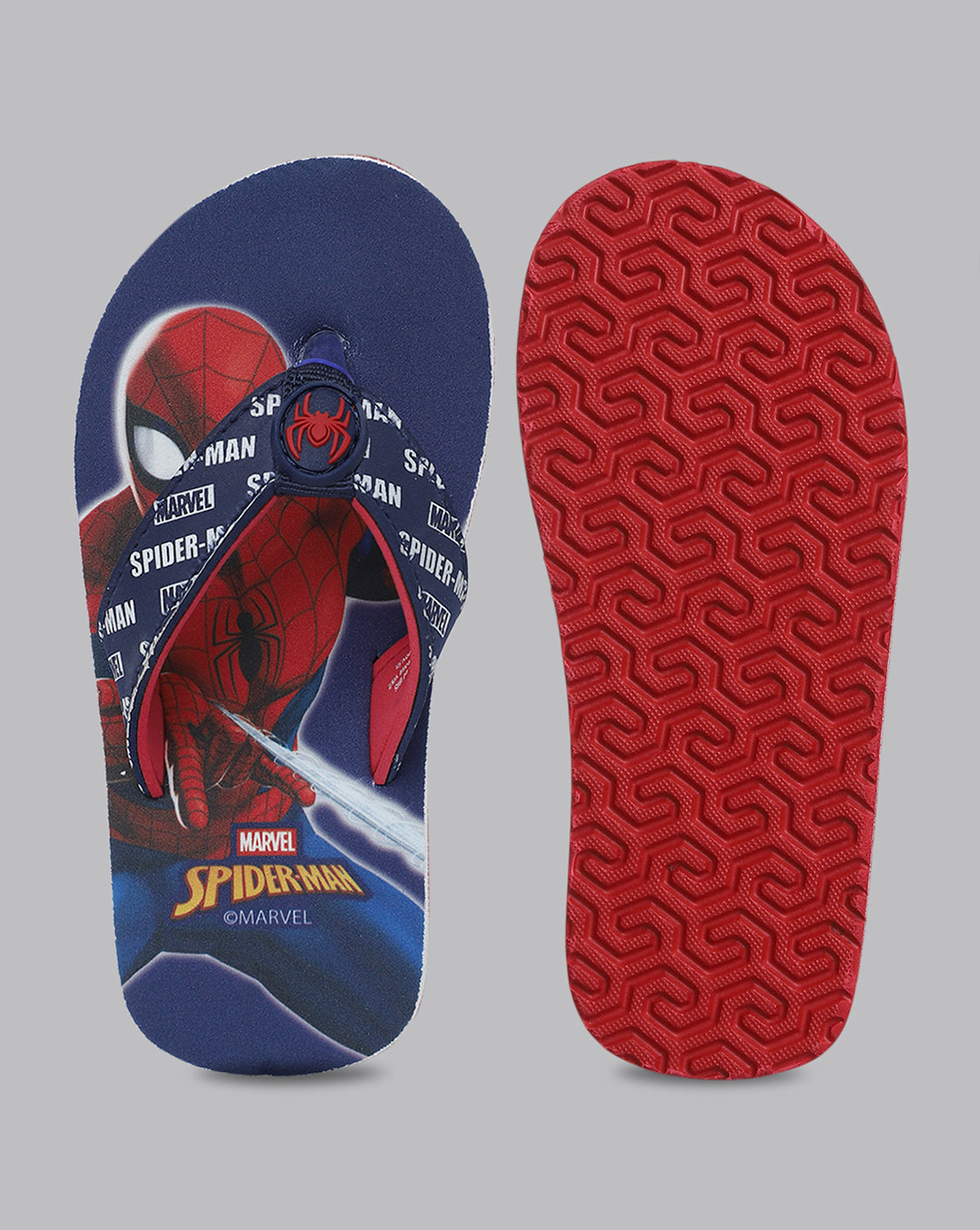 Spiderman Printed Flip-Flops For Kids Boys