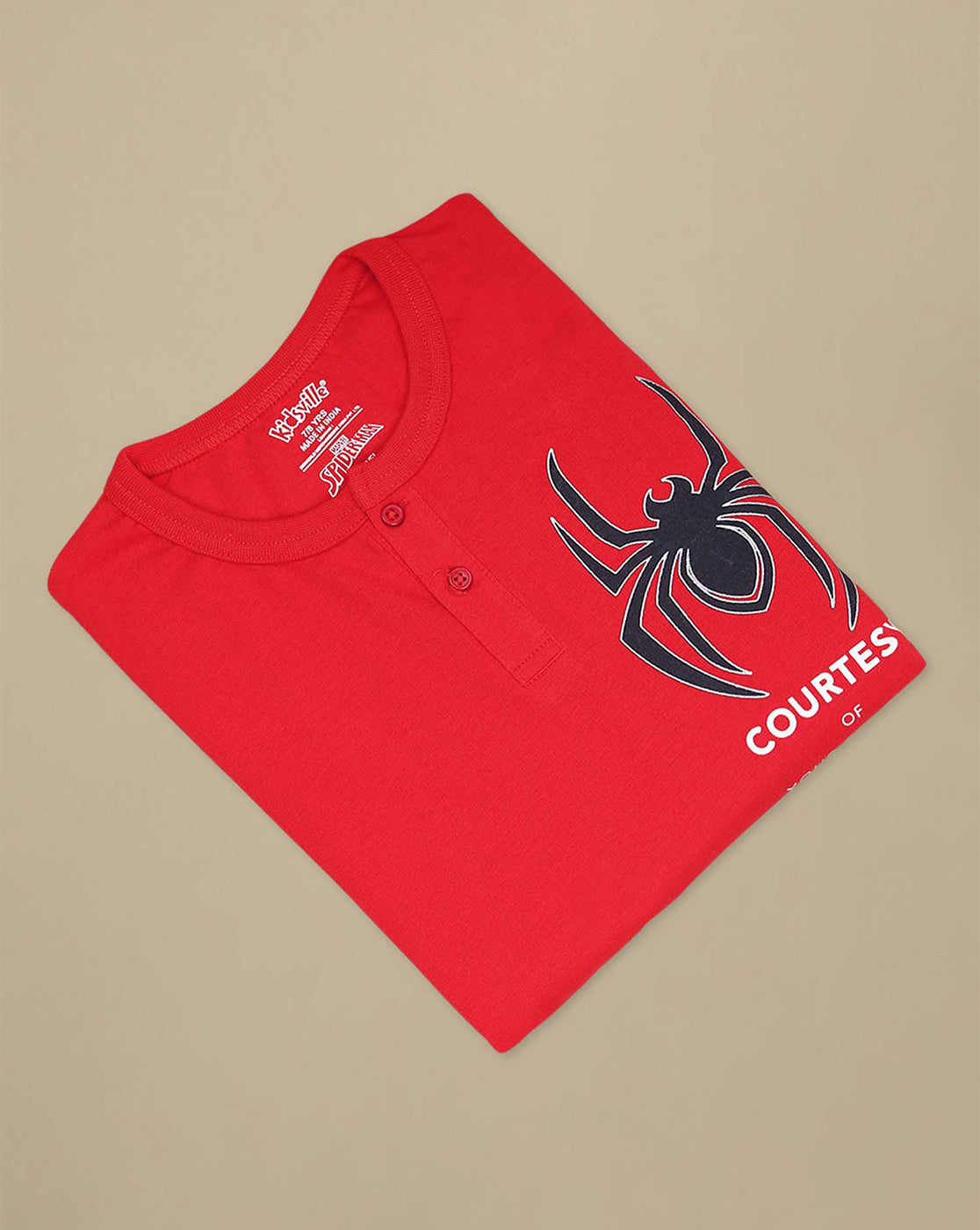 Spiderman Printed Regular Fit Tshirt For Boys