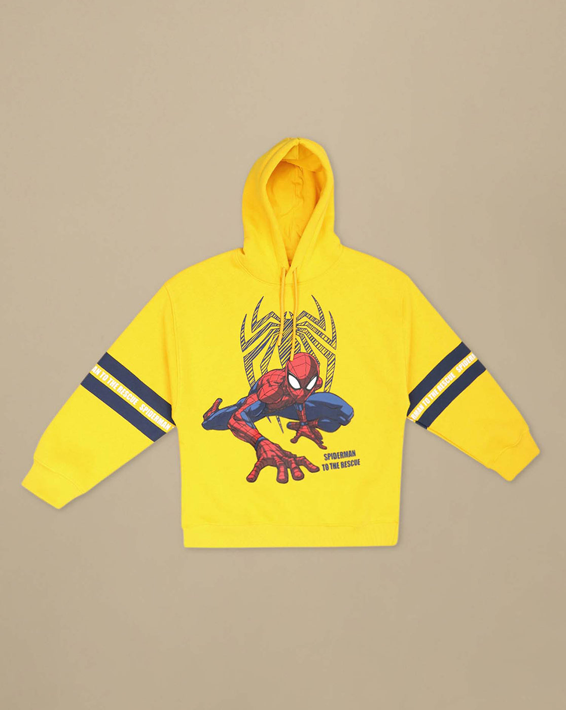 Spiderman Printed Oversized Hoodie For Boys