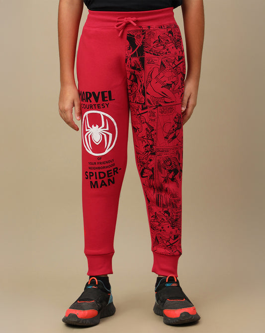 Spiderman Printed Regular Fit Jogger For Boys