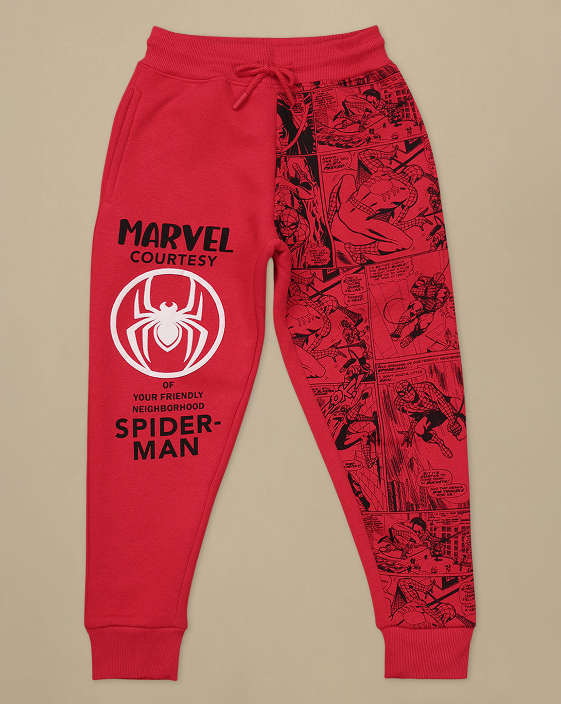 Spiderman Printed Regular Fit Jogger For Boys