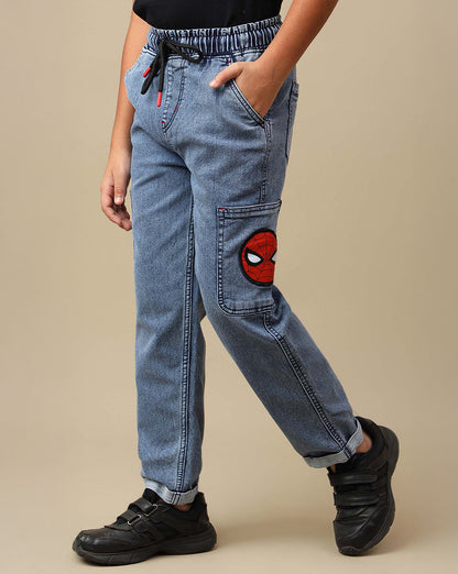 Spiderman  Regular Fit Denim Jogger  Boys