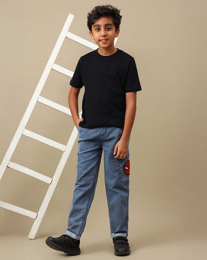 Spiderman  Regular Fit Denim Jogger  Boys