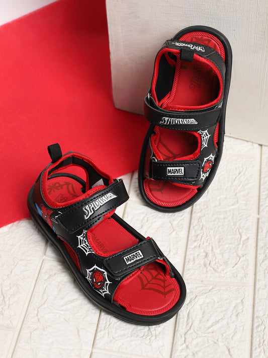 Spiderman Printed Sandals For Kids Boys