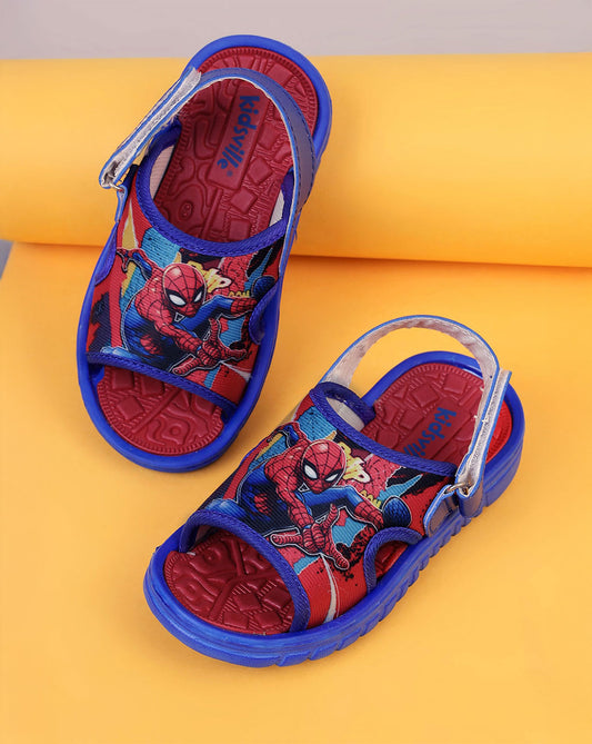 Spiderman Printed Sandals For Kids Boys