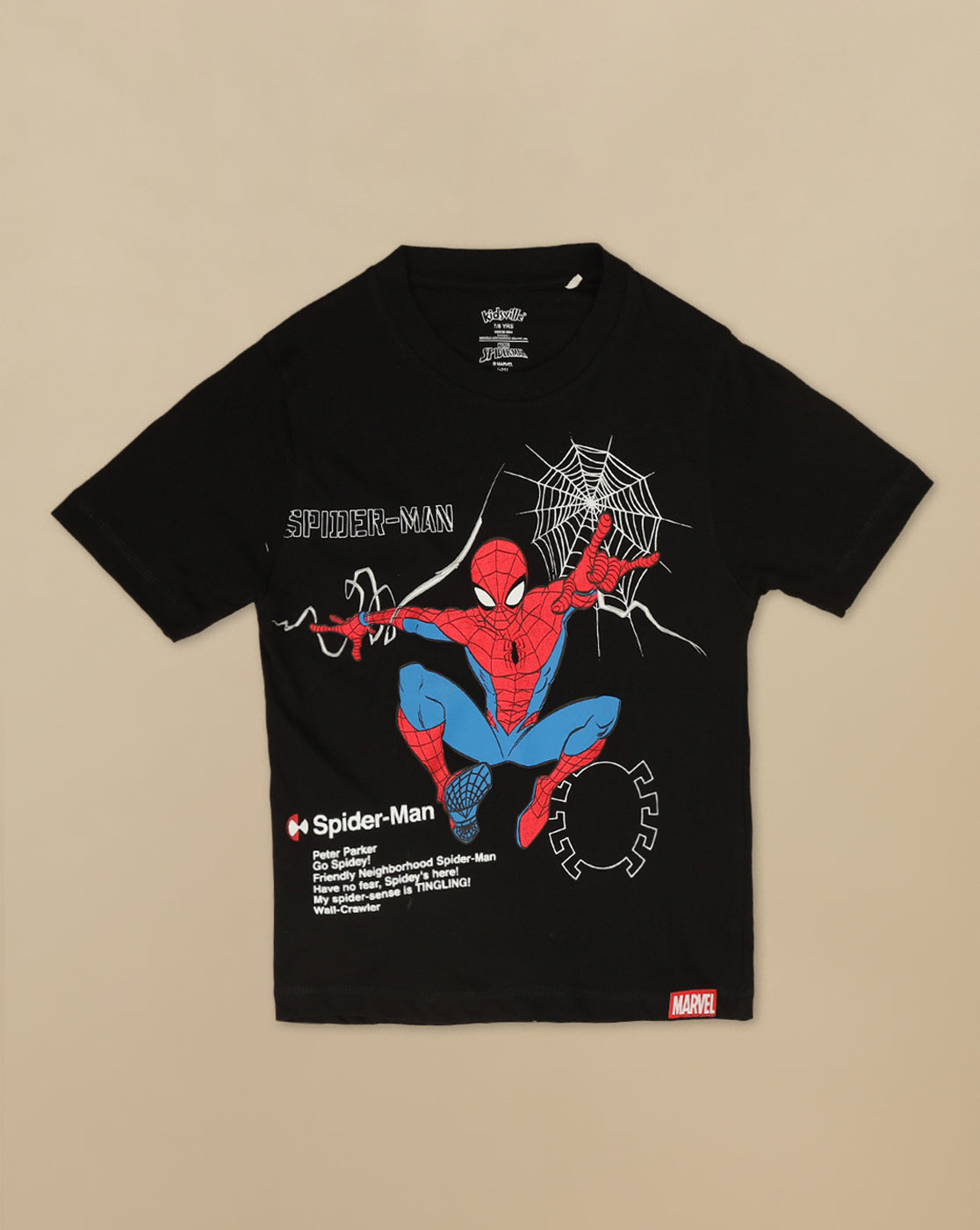 Spiderman Printed Regular Fit Tshirt For Boys