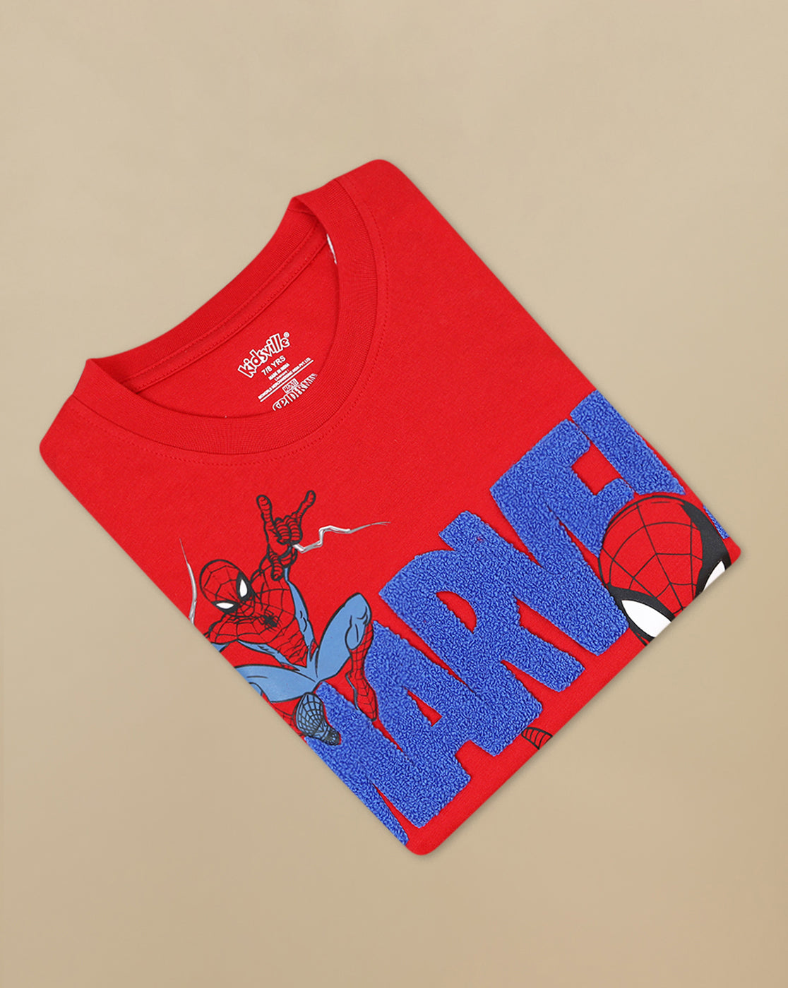 Spiderman Printed Regular Fit Tshirt For Boys