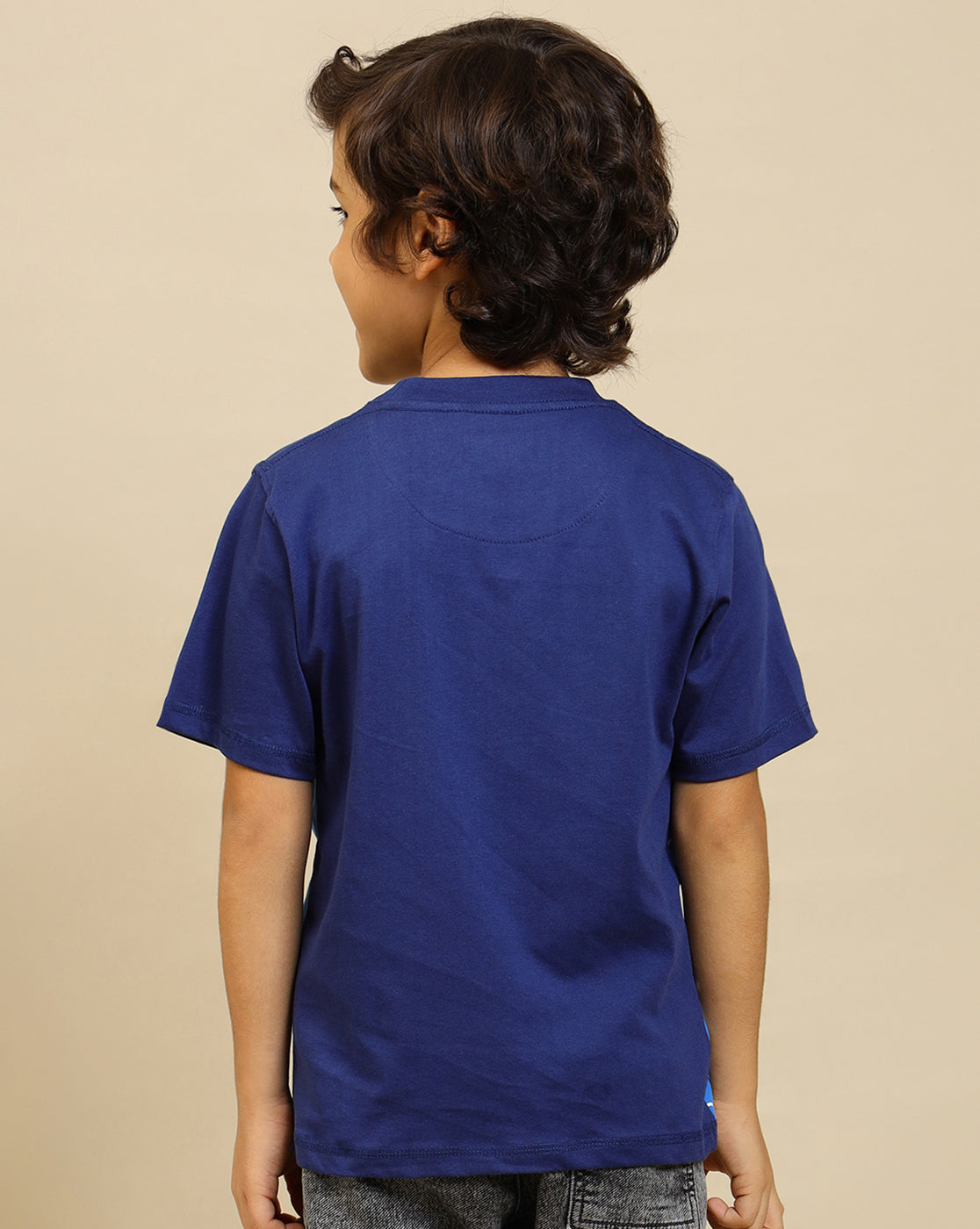 Spiderman Printed Regular Fit Tshirt with Zip Pocket For Boys