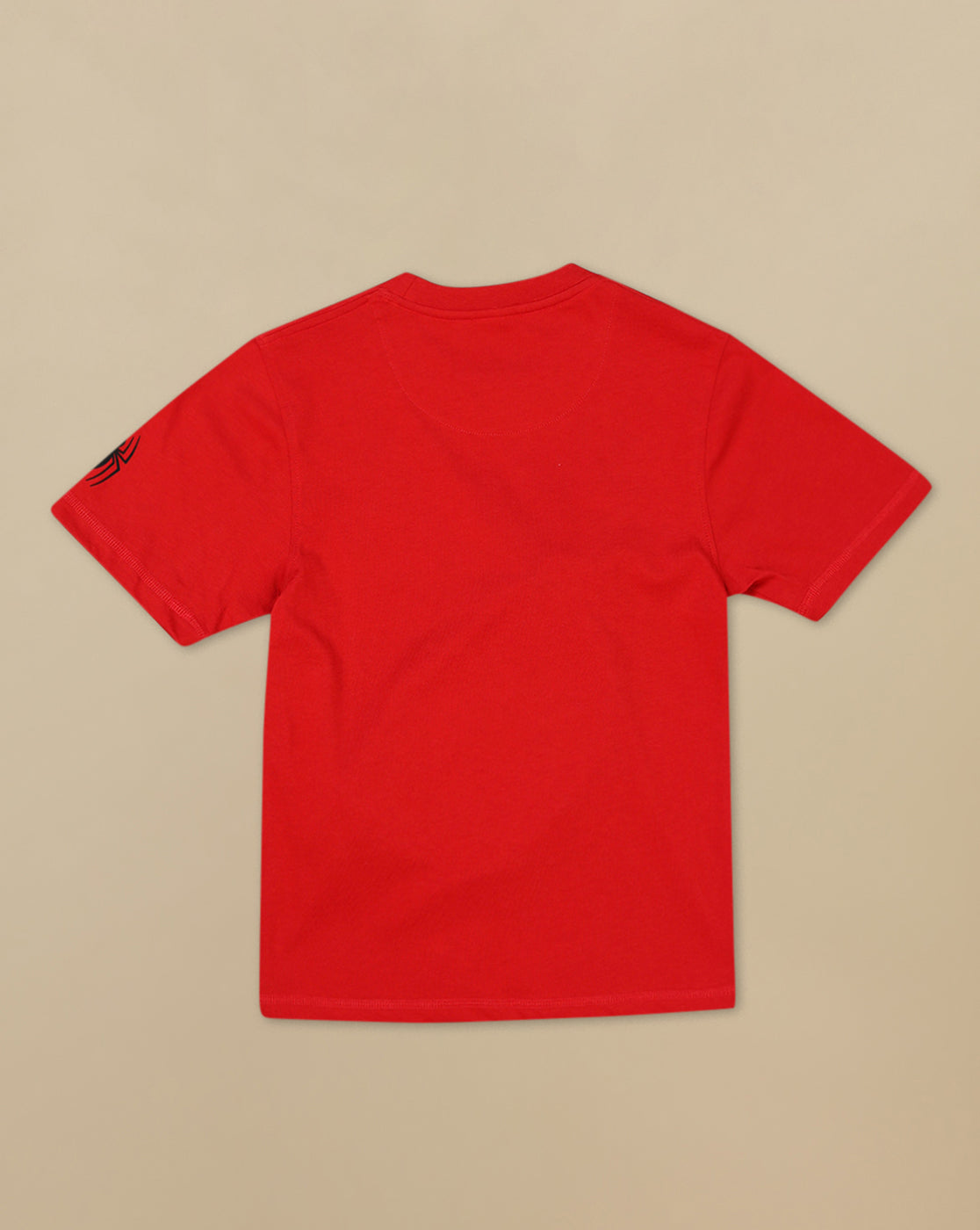 Spiderman Printed Regular Fit Tshirt with Pouch Bag For Boys