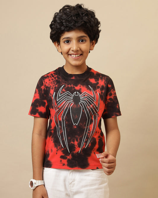 Spiderman Printed Regular Fit Tshirt For Boys