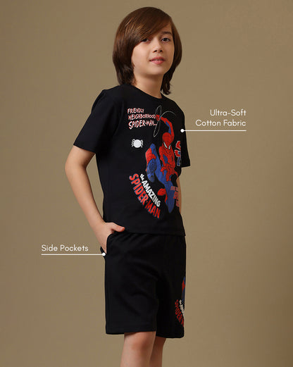 Spiderman  T-Shirt & Short Set  Boys