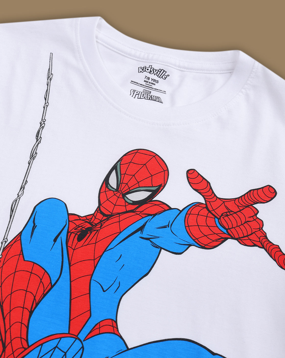 Spiderman Printed T-Shirt & Short Set For Boys