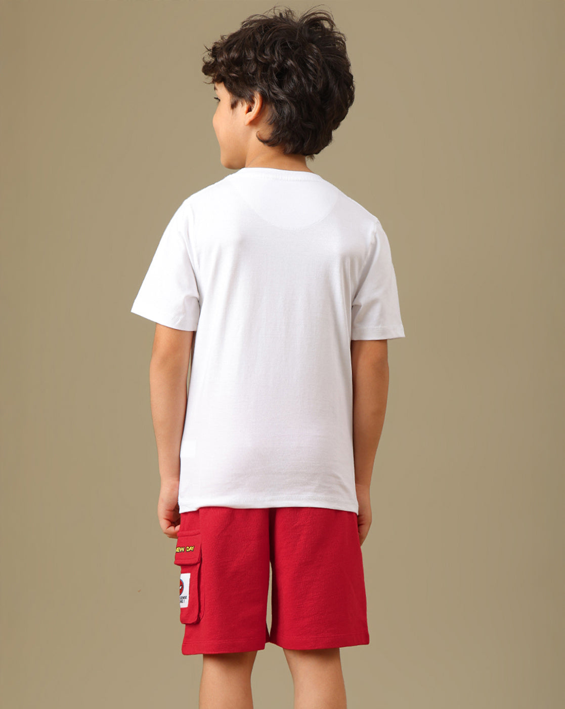 Spiderman Printed T-Shirt & Short Set For Boys