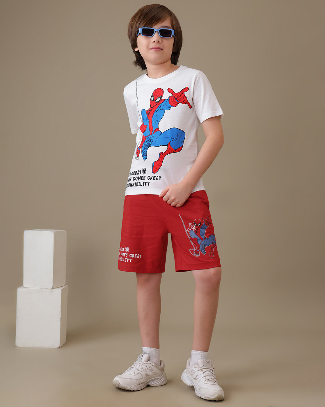 Spiderman  T-Shirt & Short Set  Boys