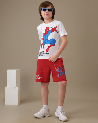 Spiderman  T-Shirt & Short Set  Boys