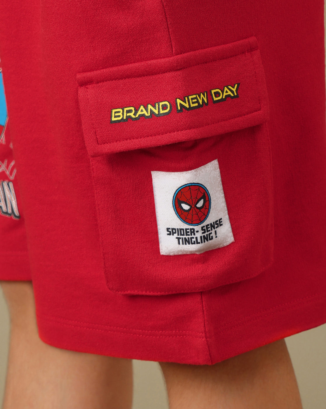 Spiderman Printed T-Shirt & Short Set For Boys