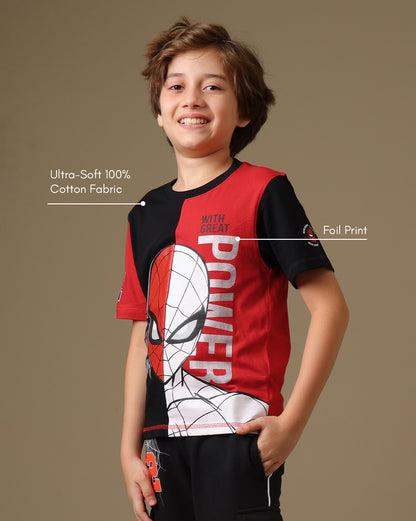 Spiderman  Regular Fit T-Shirt and Joggers  Boys