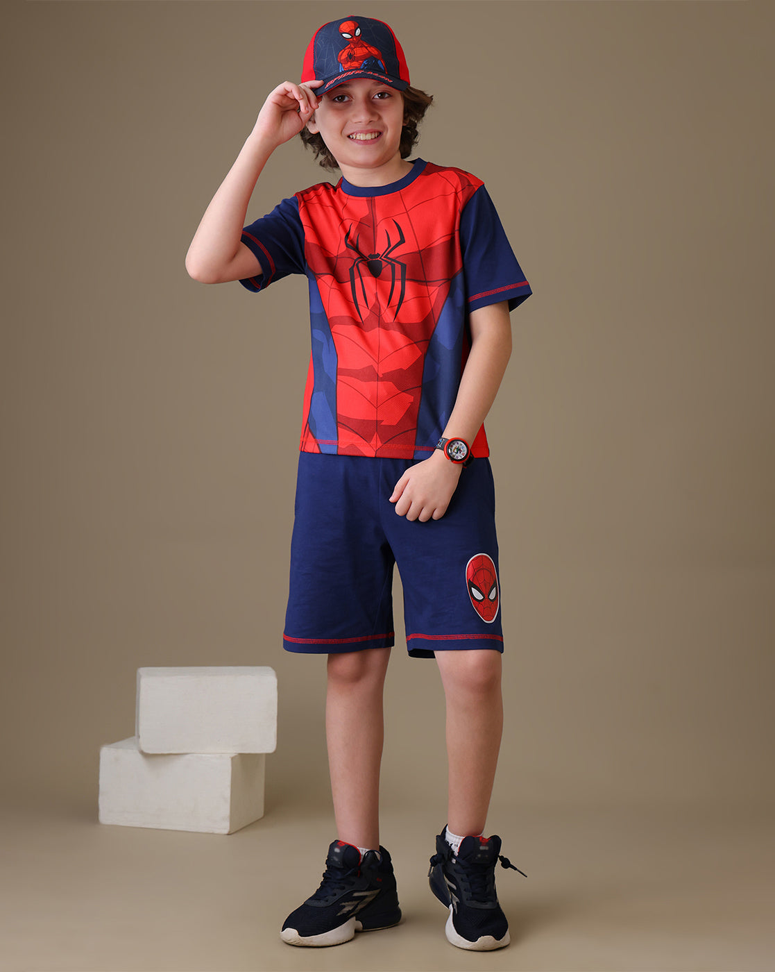 Spiderman  T-Shirt & Shorts Co-Ords Set  Boys