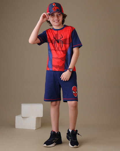 Spiderman  T-Shirt & Shorts Co-Ords Set  Boys