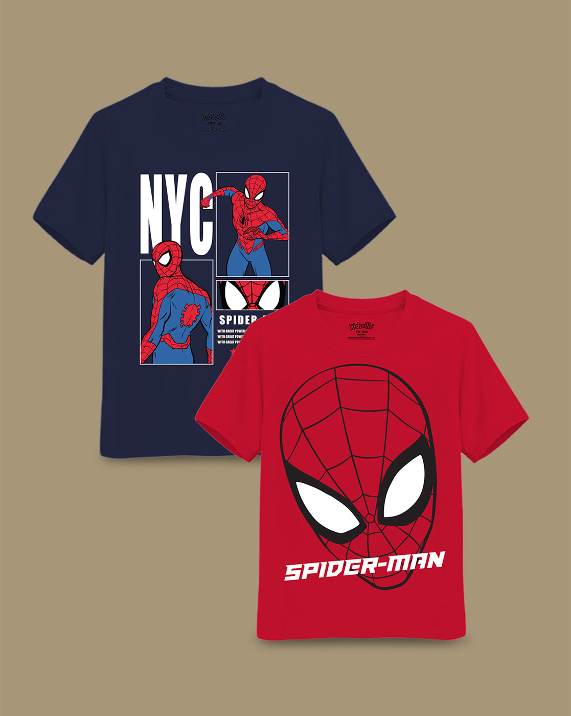 Spiderman  Pack of 2 Tshirt  Boys