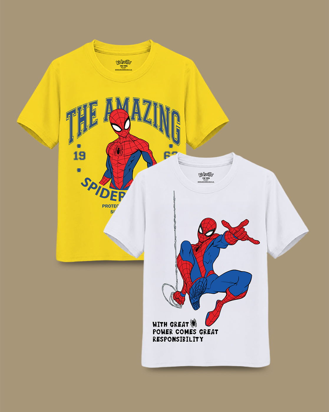 Spiderman  Pack of 2 Tshirt  Boys