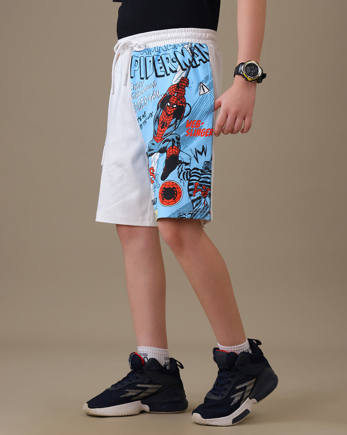 Spiderman Regular Fit Shorts Boys