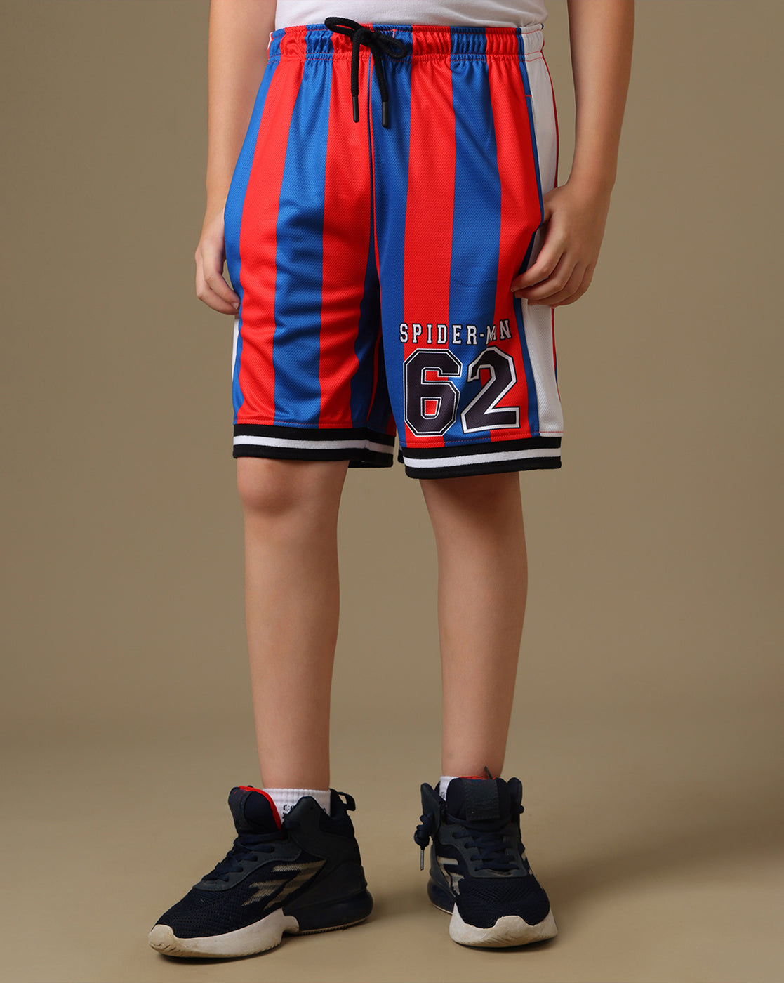Spider-Man Printed Regular Fit Shorts For Boys