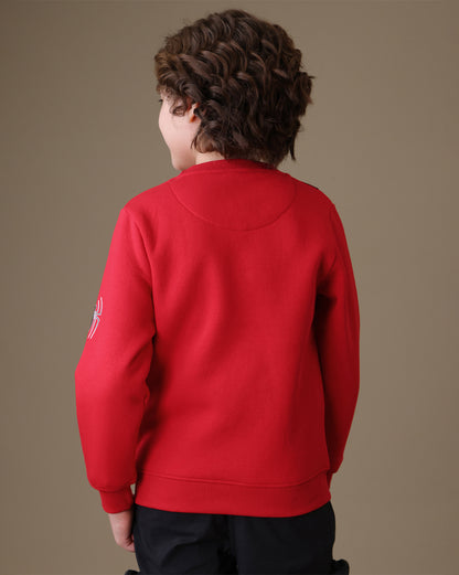 Spiderman  Regular Fit Sweatshirt With Sling Pouch