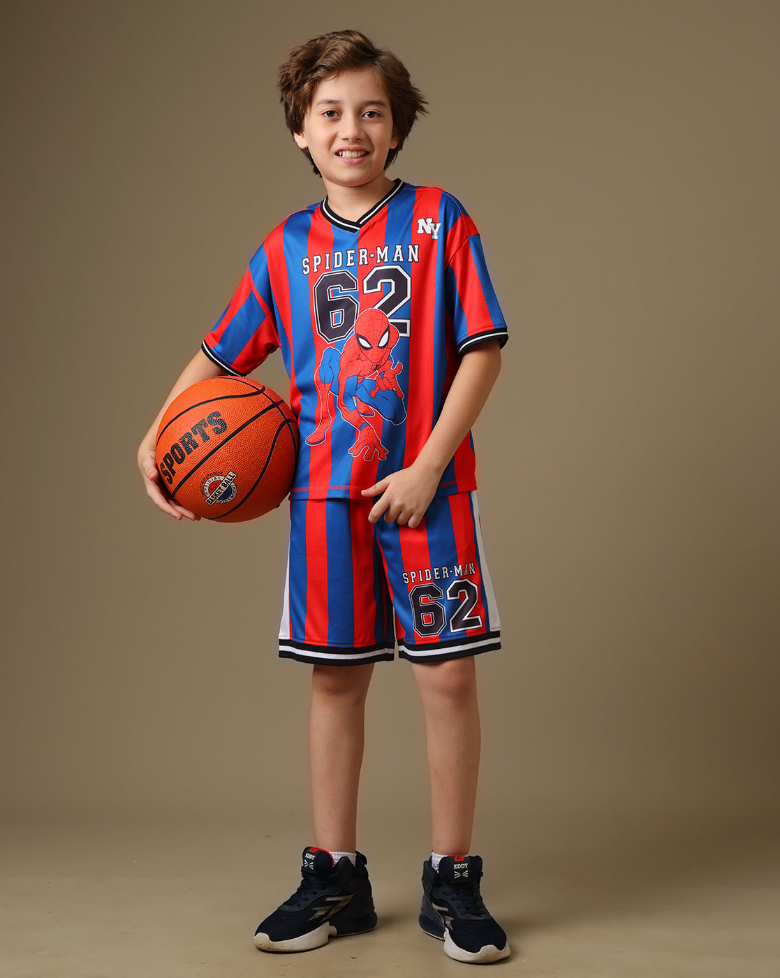 Spider-Man Printed  Oversized Tshirt For Boys