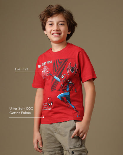 Spider-Man  Regular Fit Tshirt  Boys