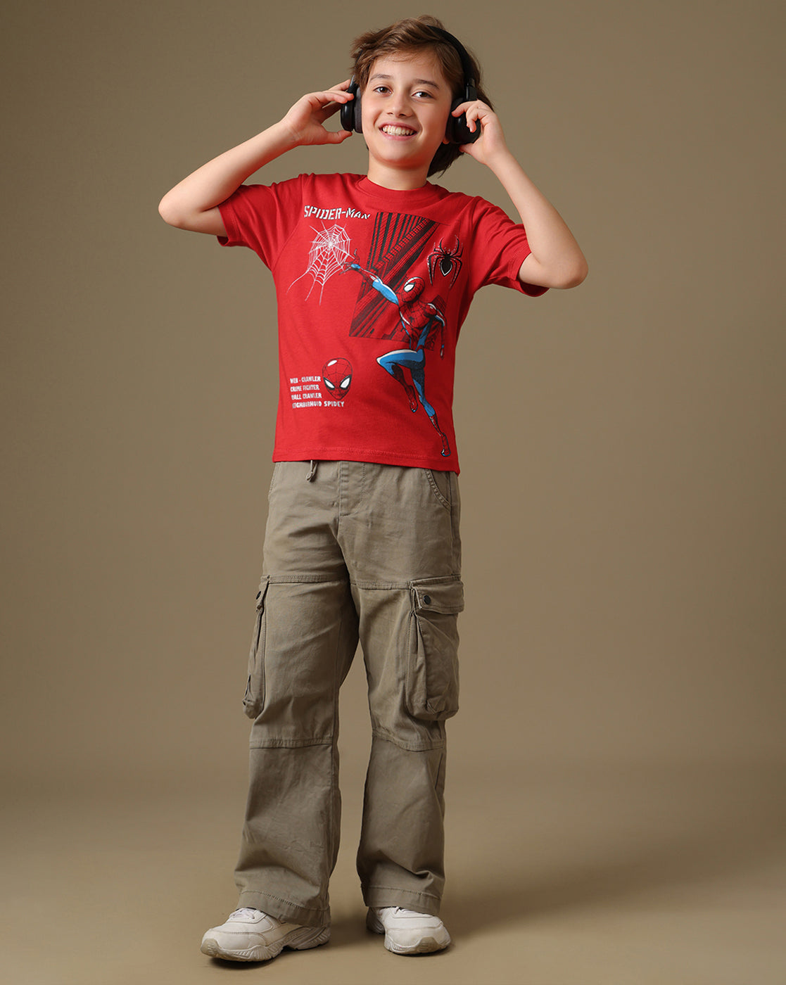 Spider-Man Printed Regular Fit Tshirt For Boys